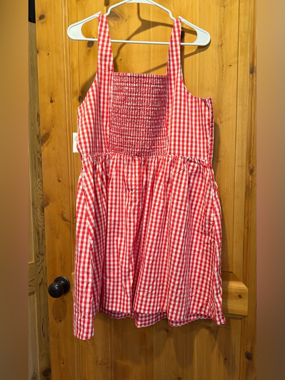 Old Navy Red and White Gingham Mini Sundress - NWT - Picture 3 of 6
